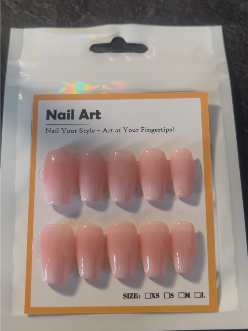 10 PC Hand Crafted Ombre Nails NWT (S,M,L)